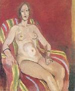 Henri Matisse Nude in an Armchair (mk35) oil painting on canvas